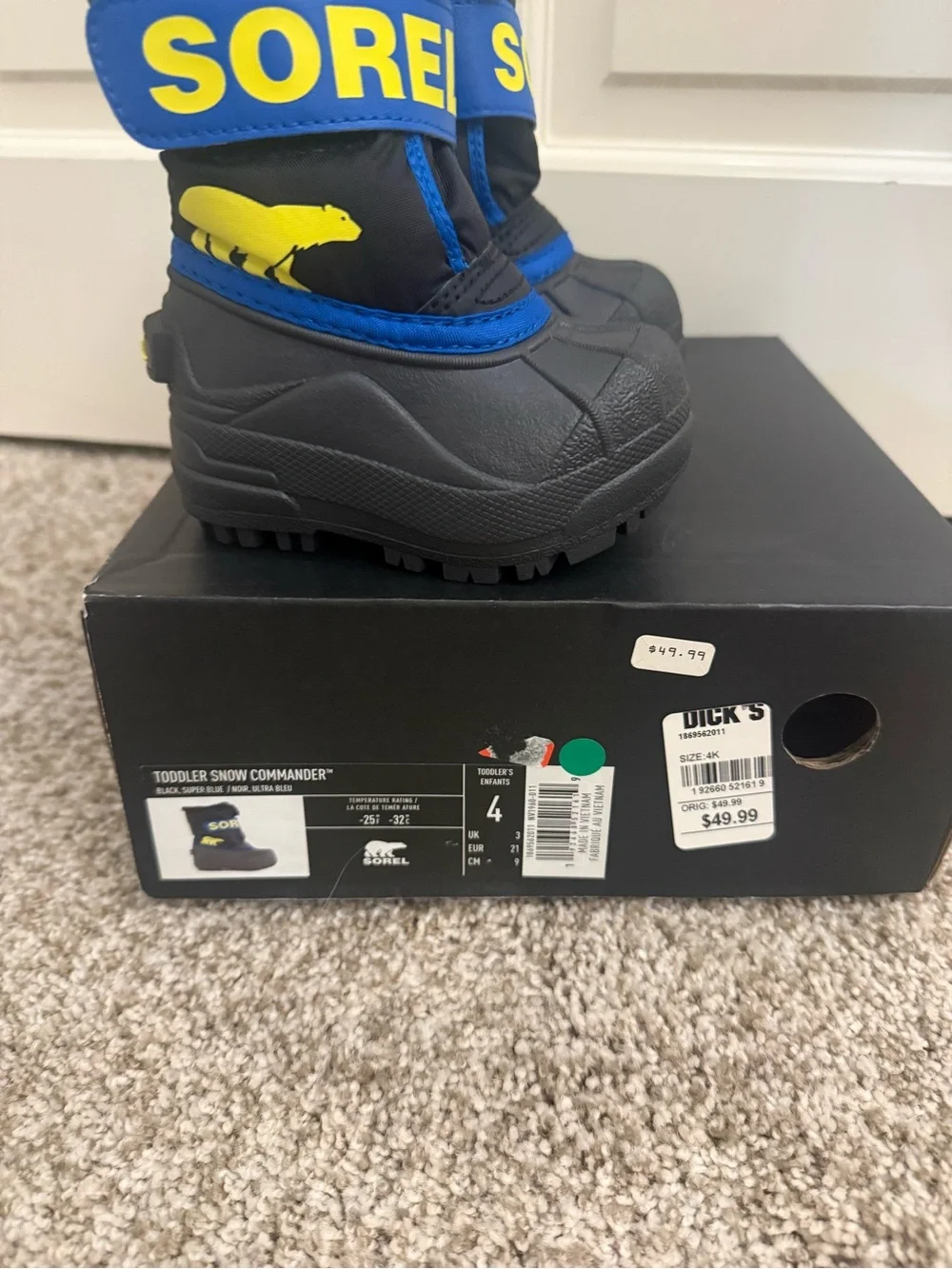 Sorel warm toddler